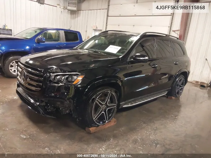 2024 Mercedes-Benz Gls 450 4Matic VIN: 4JGFF5KE9RB115868 Lot: 40572698