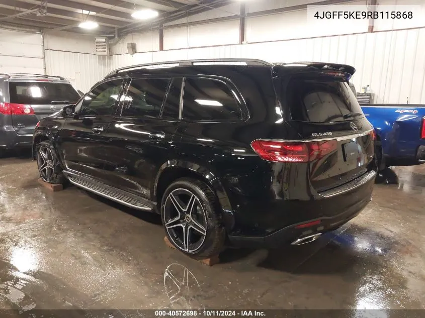 2024 Mercedes-Benz Gls 450 4Matic VIN: 4JGFF5KE9RB115868 Lot: 40572698