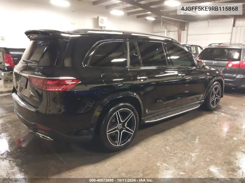 2024 Mercedes-Benz Gls 450 4Matic VIN: 4JGFF5KE9RB115868 Lot: 40572698