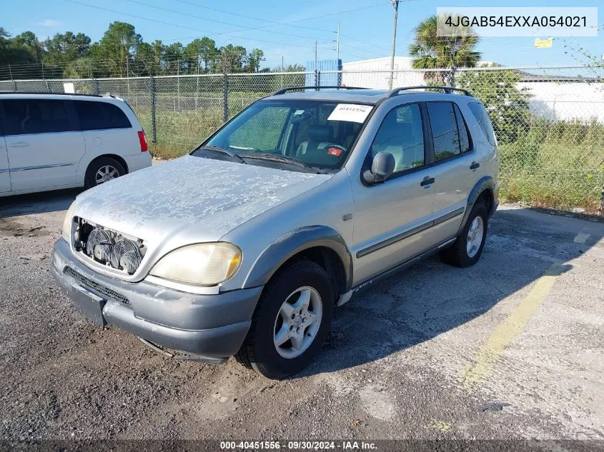 1999 Mercedes-Benz Ml 320 VIN: 4JGAB54EXXA054021 Lot: 40451556