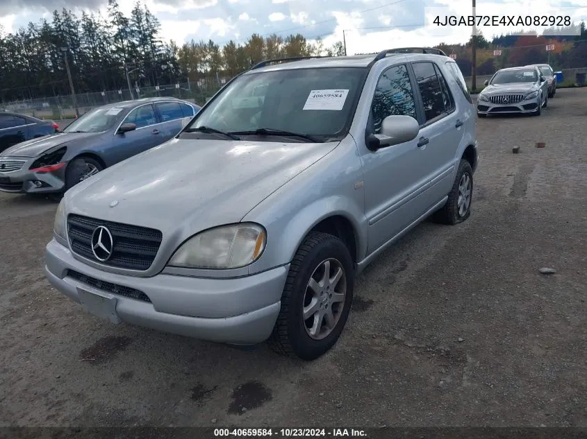 1999 Mercedes-Benz Ml 430 VIN: 4JGAB72E4XA082928 Lot: 40659584