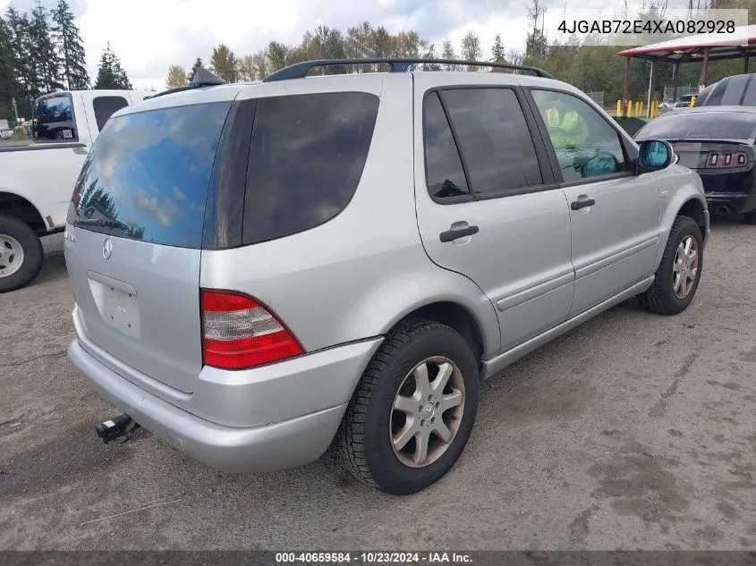 1999 Mercedes-Benz Ml 430 VIN: 4JGAB72E4XA082928 Lot: 40659584