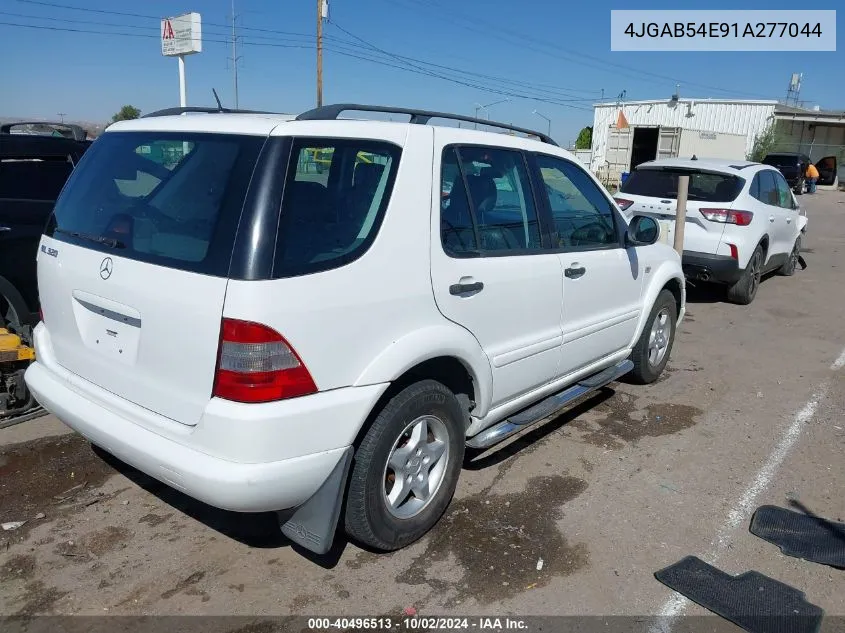 2001 Mercedes-Benz Ml 320 VIN: 4JGAB54E91A277044 Lot: 40496513