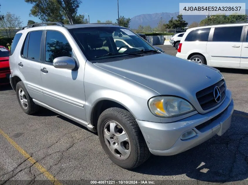 2002 Mercedes-Benz Ml 320 VIN: 4JGAB54E52A328637 Lot: 40571221