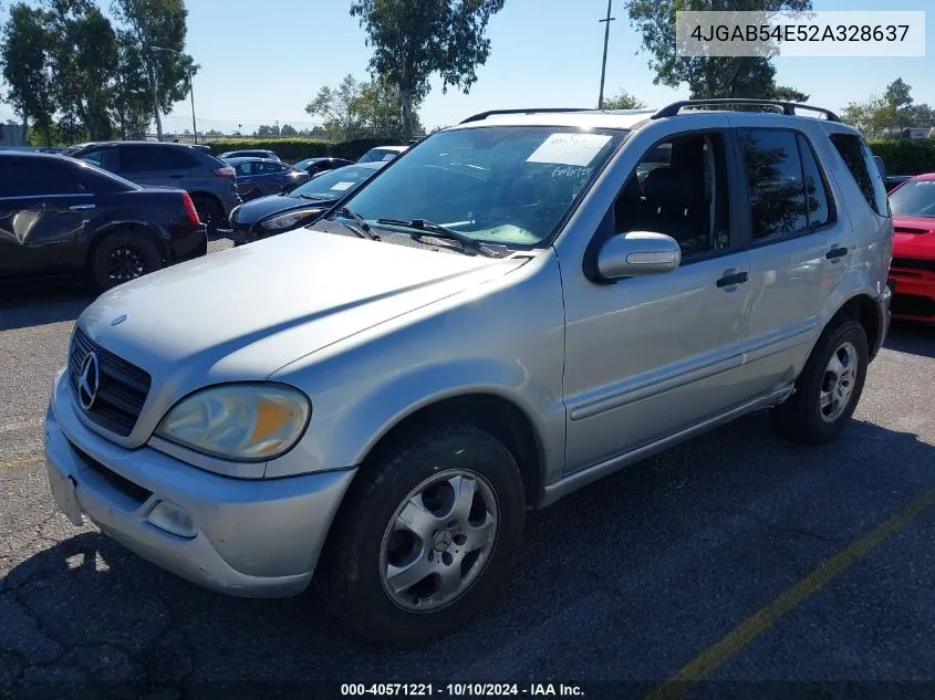 2002 Mercedes-Benz Ml 320 VIN: 4JGAB54E52A328637 Lot: 40571221