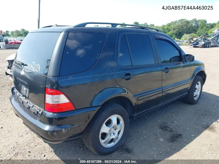 2004 Mercedes-Benz Ml 350 4Matic VIN: 4JGAB57E44A463025 Lot: 40167399