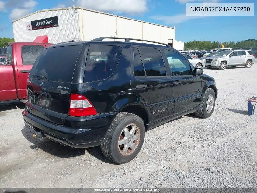 2004 Mercedes-Benz Ml 350 4Matic VIN: 4JGAB57EX4A497230 Lot: 40207004