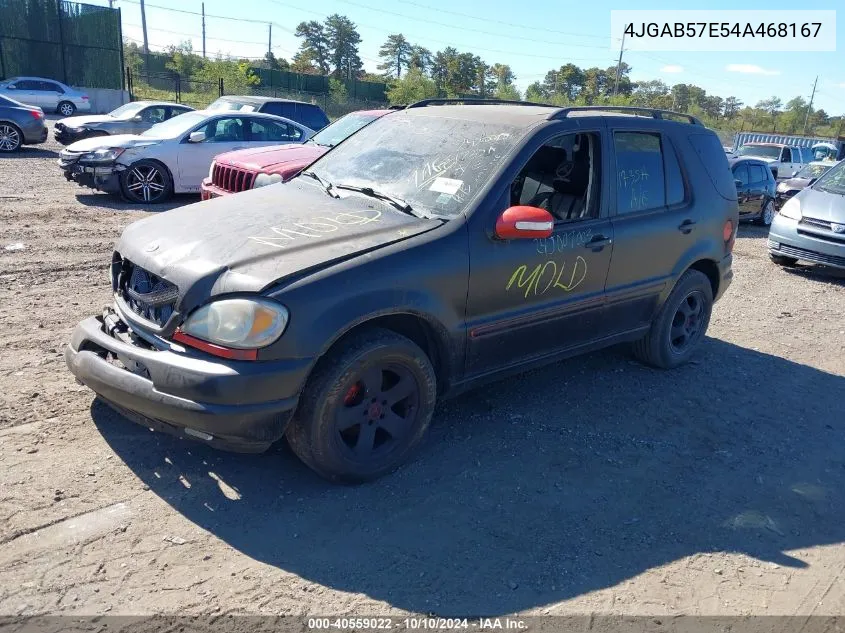 2004 Mercedes-Benz Ml 350 4Matic VIN: 4JGAB57E54A468167 Lot: 40559022