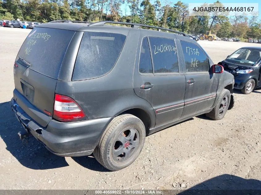 2004 Mercedes-Benz Ml 350 4Matic VIN: 4JGAB57E54A468167 Lot: 40559022