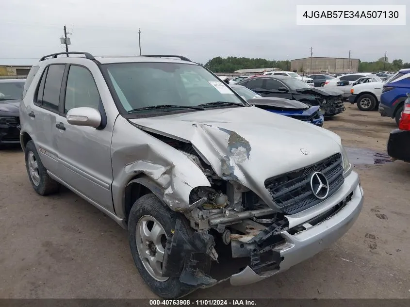 2004 Mercedes-Benz Ml 350 4Matic VIN: 4JGAB57E34A507130 Lot: 40763908