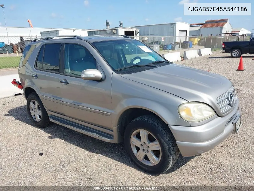 2005 Mercedes-Benz Ml 350 4Matic VIN: 4JGAB57E45A544186 Lot: 39843012