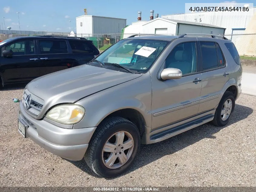 2005 Mercedes-Benz Ml 350 4Matic VIN: 4JGAB57E45A544186 Lot: 39843012