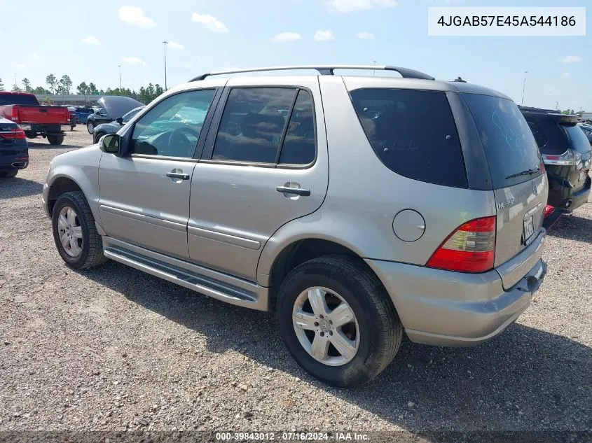 2005 Mercedes-Benz Ml 350 4Matic VIN: 4JGAB57E45A544186 Lot: 39843012