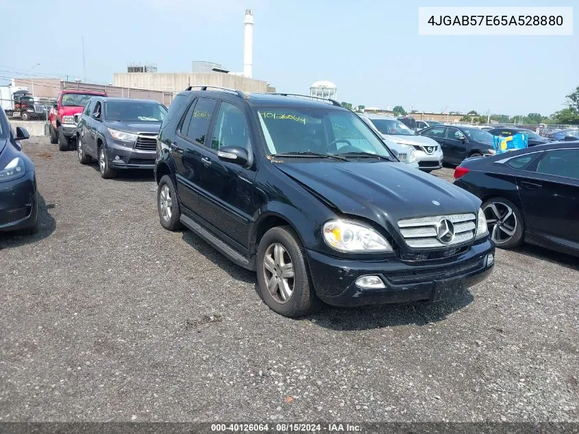 2005 Mercedes-Benz Ml 350 4Matic VIN: 4JGAB57E65A528880 Lot: 40126064