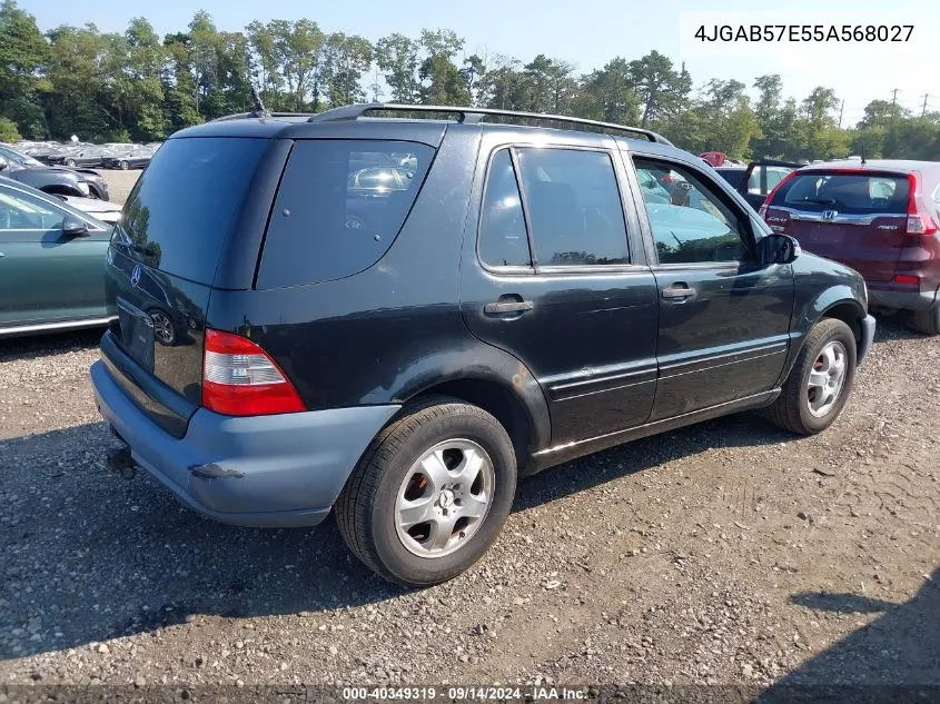 2005 Mercedes-Benz Ml 350 VIN: 4JGAB57E55A568027 Lot: 40349319