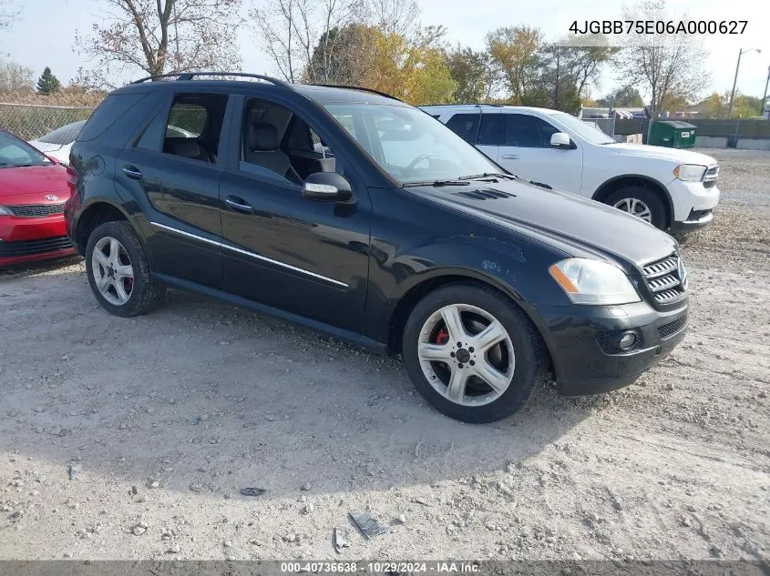 2006 Mercedes-Benz M-Class 5.0L VIN: 4JGBB75E06A000627 Lot: 40736638