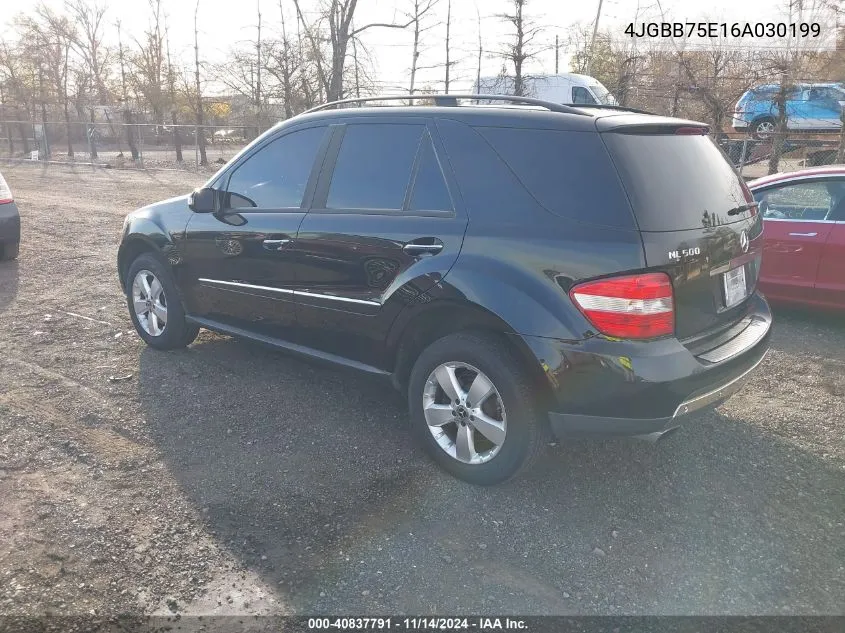 2006 Mercedes-Benz Ml 500 4Matic VIN: 4JGBB75E16A030199 Lot: 40837791