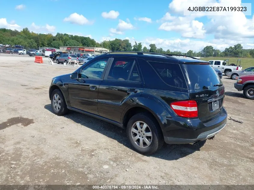 2007 Mercedes-Benz Ml 320 Cdi 4Matic VIN: 4JGBB22E87A199323 Lot: 40375794