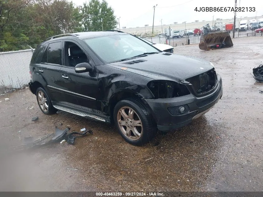 2007 Mercedes-Benz Ml 350 4Matic VIN: 4JGBB86E67A282133 Lot: 40463259