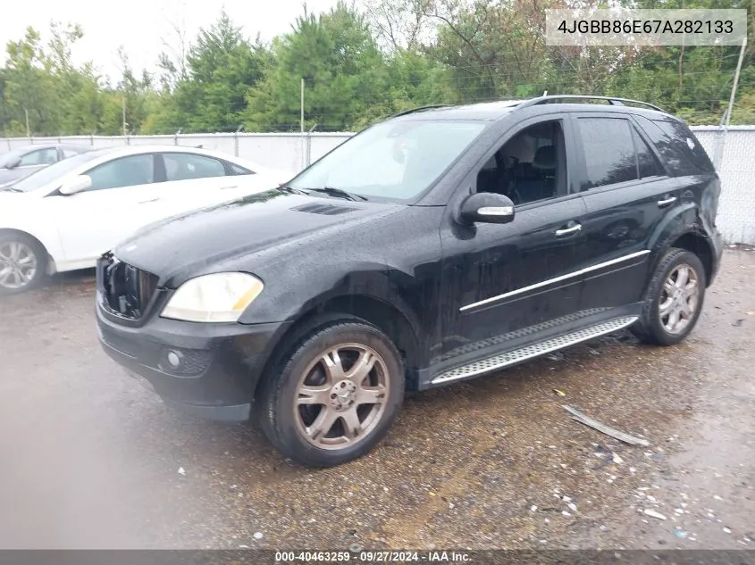 2007 Mercedes-Benz Ml 350 4Matic VIN: 4JGBB86E67A282133 Lot: 40463259