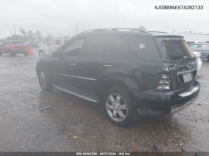 2007 Mercedes-Benz Ml 350 4Matic VIN: 4JGBB86E67A282133 Lot: 40463259