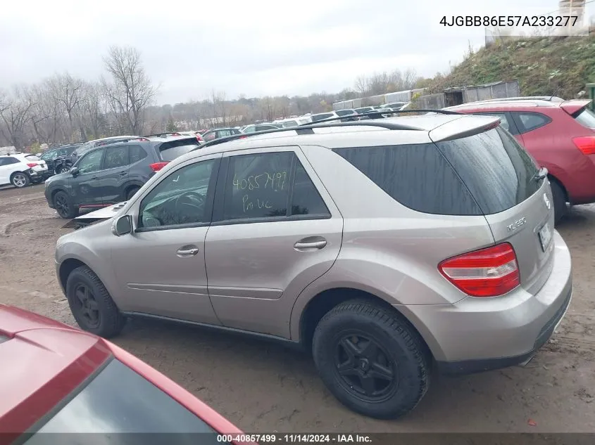 2007 Mercedes-Benz Ml 350 4Matic VIN: 4JGBB86E57A233277 Lot: 40857499