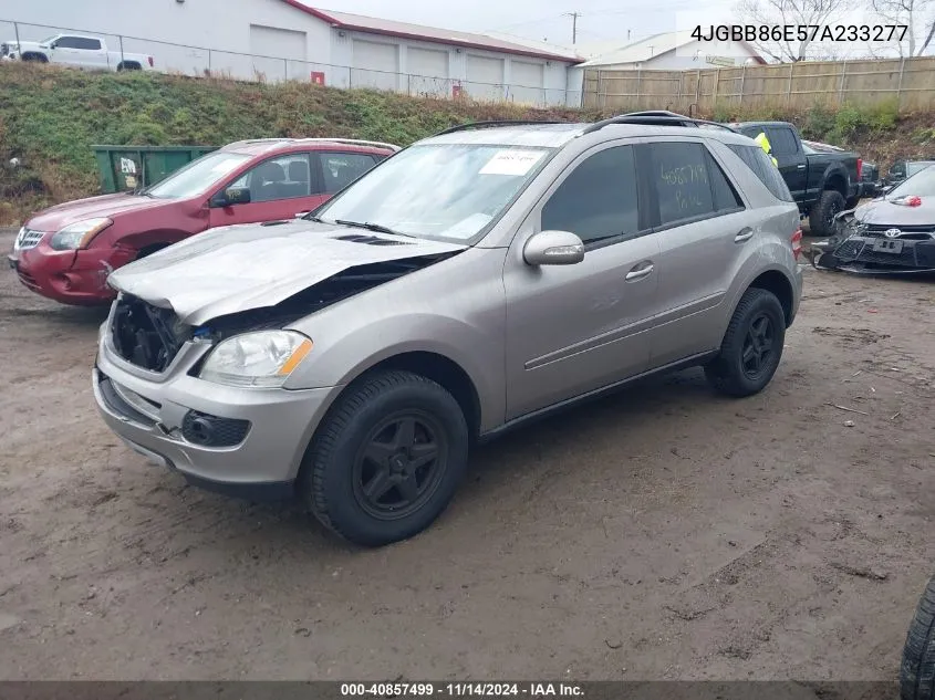 2007 Mercedes-Benz Ml 350 4Matic VIN: 4JGBB86E57A233277 Lot: 40857499