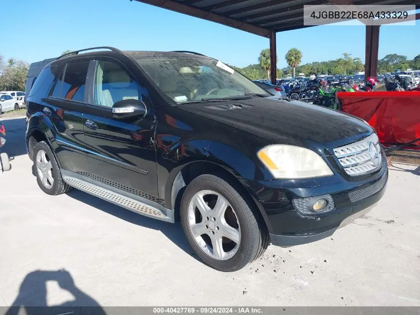 2008 Mercedes-Benz Ml 320 Cdi 4Matic VIN: 4JGBB22E68A433329 Lot: 40427769