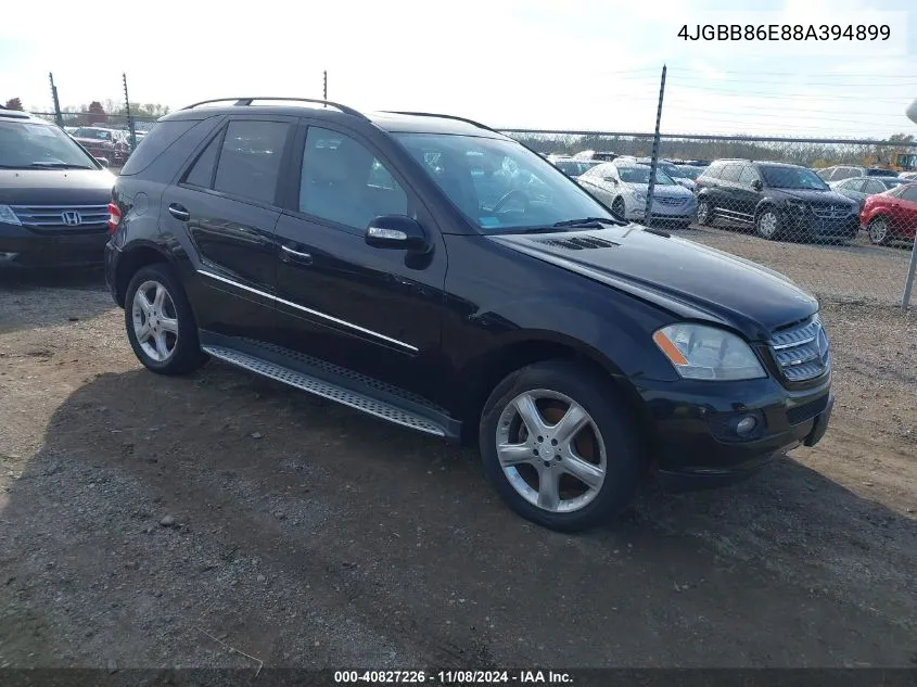 2008 Mercedes-Benz Ml 350 4Matic VIN: 4JGBB86E88A394899 Lot: 40827226