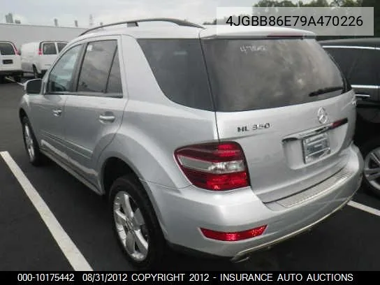 2009 Mercedes-Benz Ml350 VIN: 4JGBB86E79A470226 Lot: 10175442