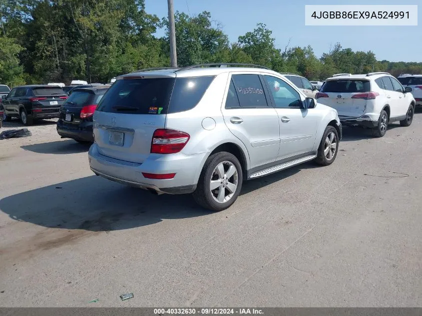 4JGBB86EX9A524991 2009 Mercedes-Benz Ml 350 4Matic