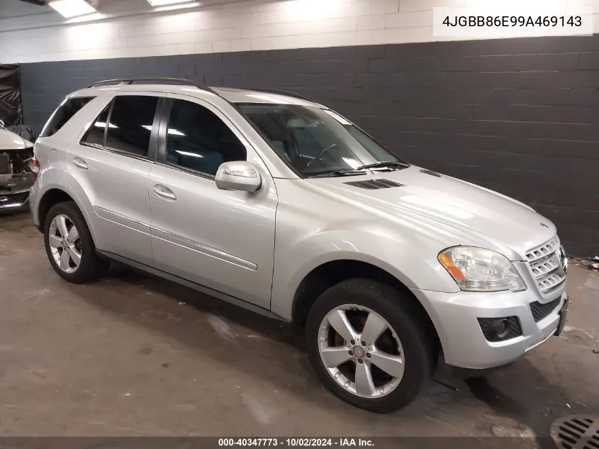 2009 Mercedes-Benz Ml 350 4Matic VIN: 4JGBB86E99A469143 Lot: 40347773