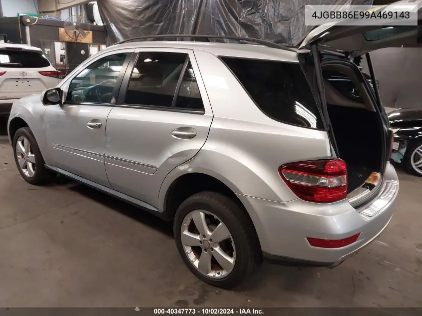 2009 Mercedes-Benz Ml 350 4Matic VIN: 4JGBB86E99A469143 Lot: 40347773