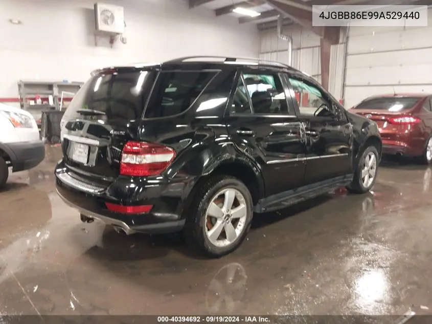 2009 Mercedes-Benz Ml 350 4Matic VIN: 4JGBB86E99A529440 Lot: 40394692