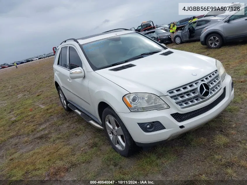 2009 Mercedes-Benz Ml 350 VIN: 4JGBB56E99A507128 Lot: 40540047