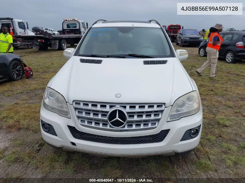 2009 Mercedes-Benz Ml 350 VIN: 4JGBB56E99A507128 Lot: 40540047