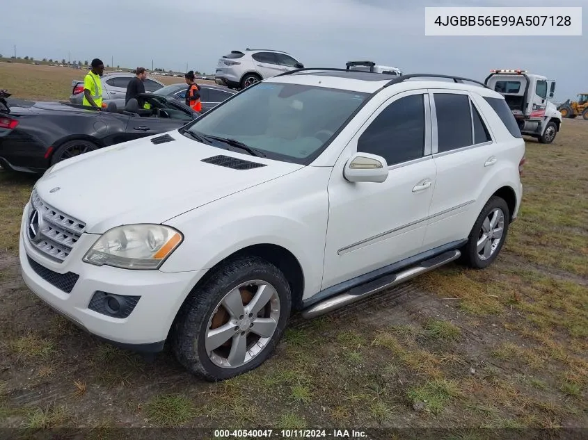 2009 Mercedes-Benz Ml 350 VIN: 4JGBB56E99A507128 Lot: 40540047