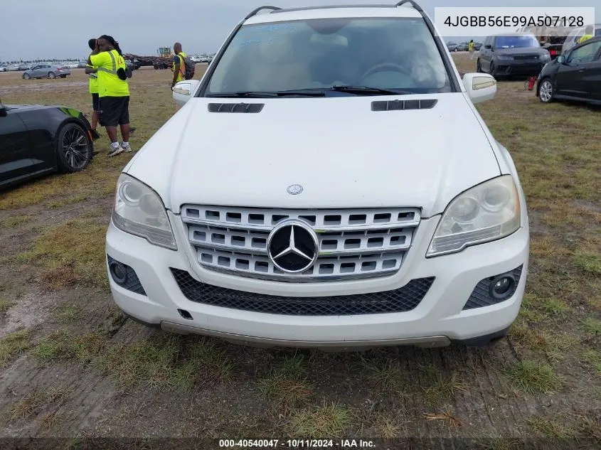 2009 Mercedes-Benz Ml 350 VIN: 4JGBB56E99A507128 Lot: 40540047