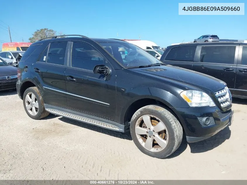 2009 Mercedes-Benz Ml 350 4Matic VIN: 4JGBB86E09A509660 Lot: 40661276