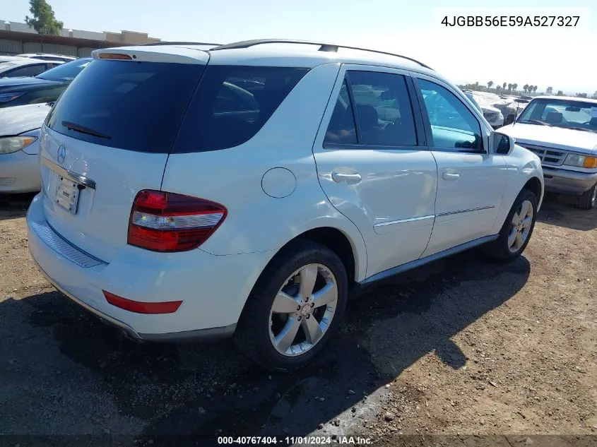 2009 Mercedes-Benz Ml 350 VIN: 4JGBB56E59A527327 Lot: 40767404