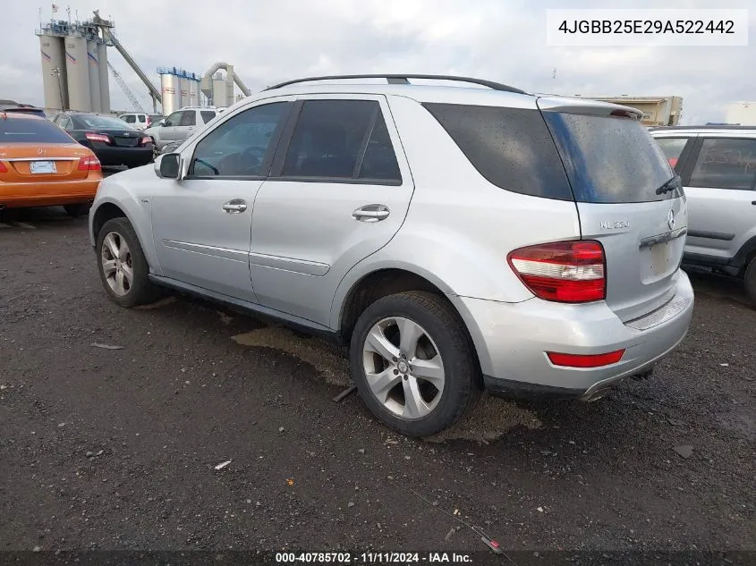 2009 Mercedes-Benz Ml 320 Bluetec 4Matic VIN: 4JGBB25E29A522442 Lot: 40785702