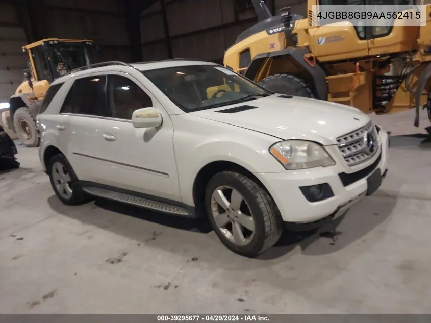 4JGBB8GB9AA562415 2010 Mercedes-Benz Ml 350 4Matic