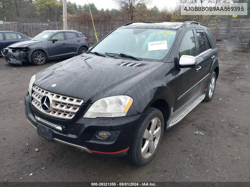 2010 Mercedes-Benz Ml 350 4Matic VIN: 4JGBB8GB9AA569395 Lot: 39321355