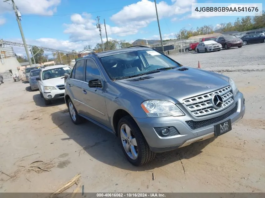 2010 Mercedes-Benz Ml 350 4Matic VIN: 4JGBB8GB9AA541676 Lot: 40616062