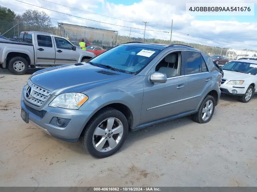 2010 Mercedes-Benz Ml 350 4Matic VIN: 4JGBB8GB9AA541676 Lot: 40616062