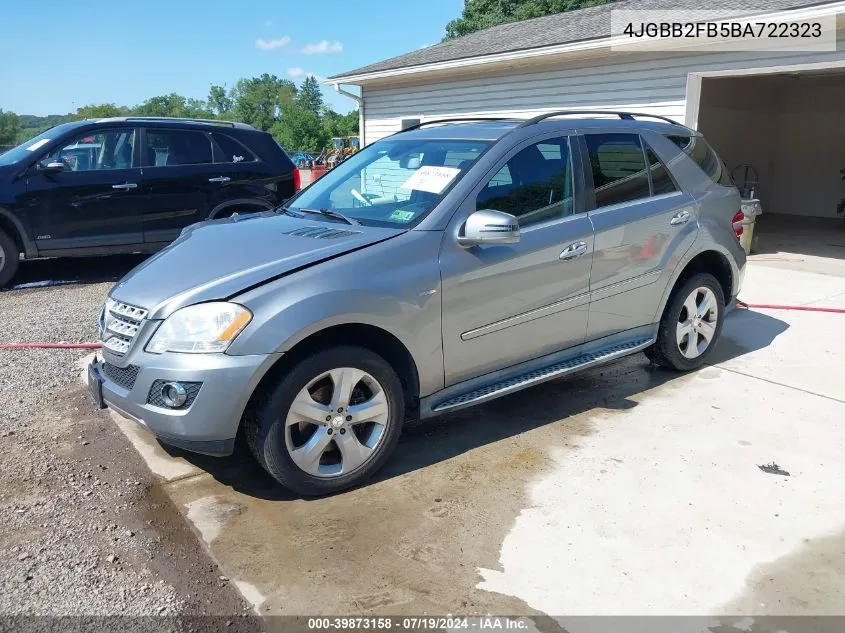 2011 Mercedes-Benz Ml 350 Bluetec 4Matic VIN: 4JGBB2FB5BA722323 Lot: 39873158