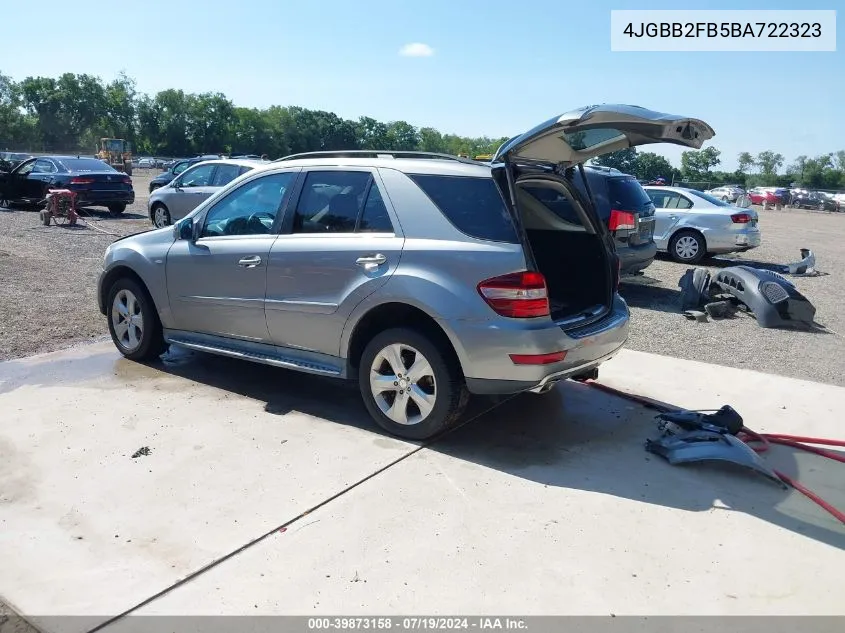 2011 Mercedes-Benz Ml 350 Bluetec 4Matic VIN: 4JGBB2FB5BA722323 Lot: 39873158