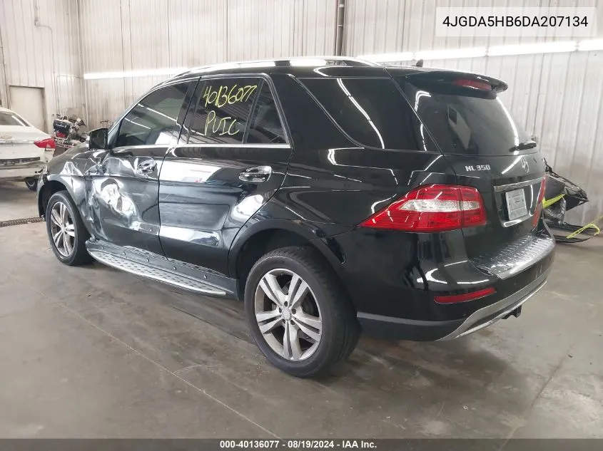 2013 Mercedes-Benz Ml 350 4Matic VIN: 4JGDA5HB6DA207134 Lot: 40136077