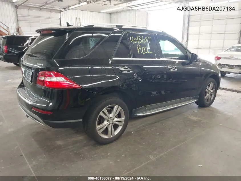 2013 Mercedes-Benz Ml 350 4Matic VIN: 4JGDA5HB6DA207134 Lot: 40136077