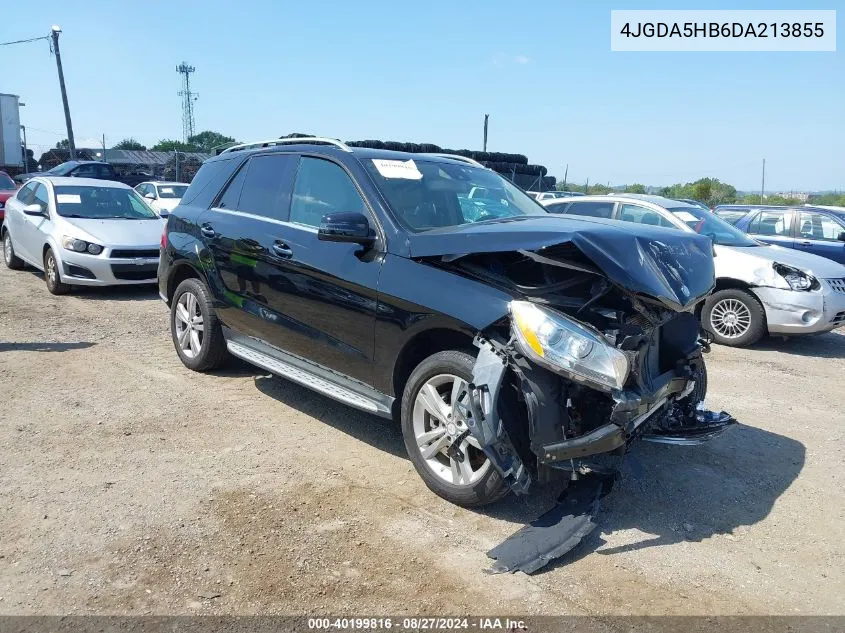 2013 Mercedes-Benz Ml 350 4Matic VIN: 4JGDA5HB6DA213855 Lot: 40199816